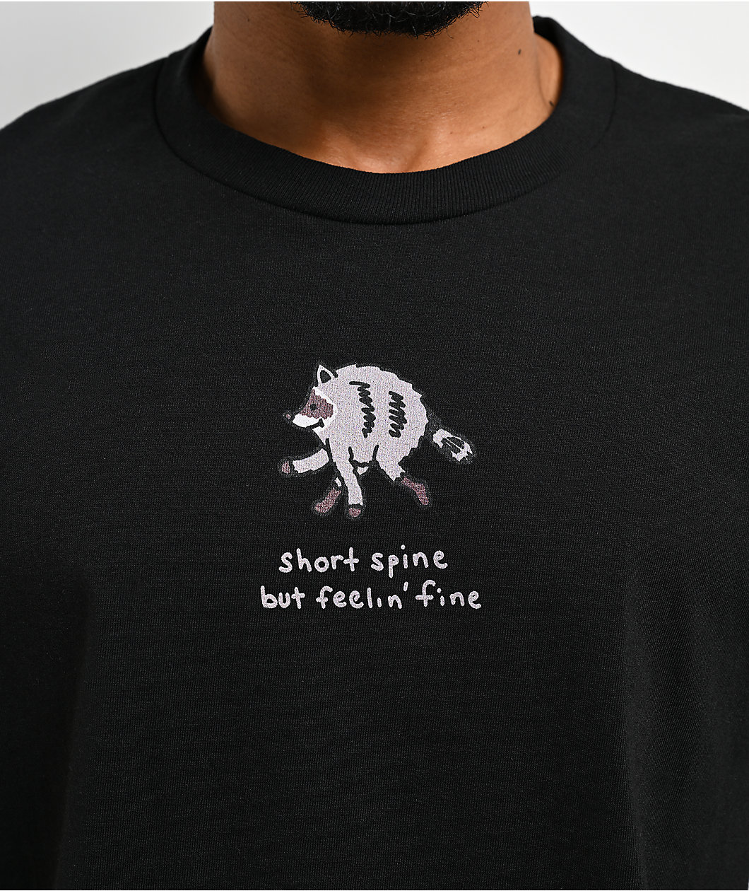 A.LAB Short Spine Feelin' Fine Black T-Shirt