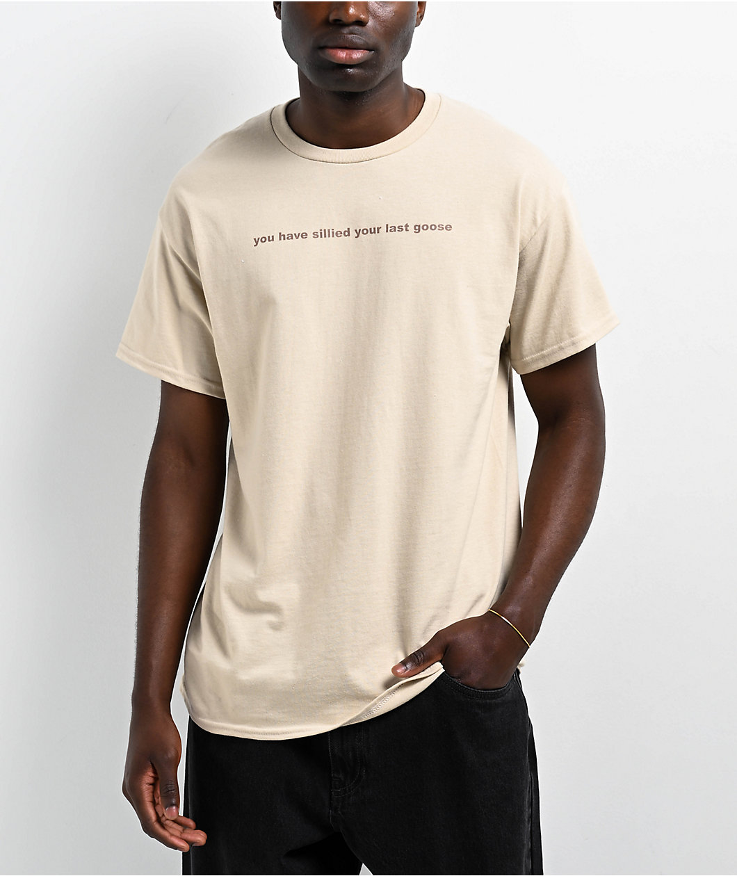 A.LAB Sillied Goose Sand T-Shirt