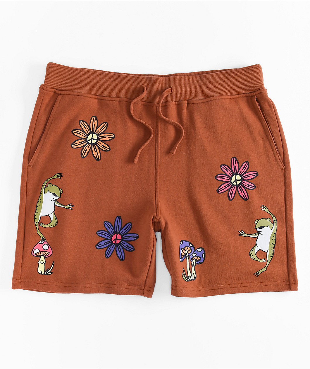 A.LAB Spasm Brown Sweat Shorts