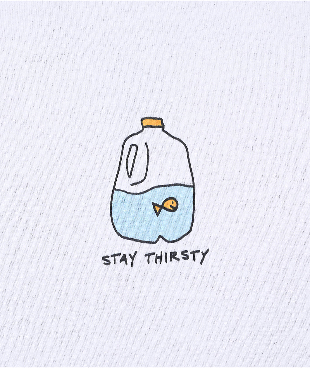 A.LAB Stay Thirsty White T-Shirt