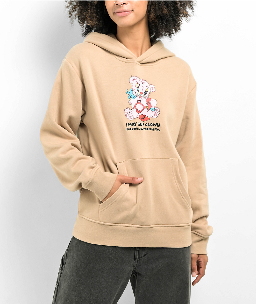 A.LAB Stitches Bear Tan Hoodie MainPlace Mall