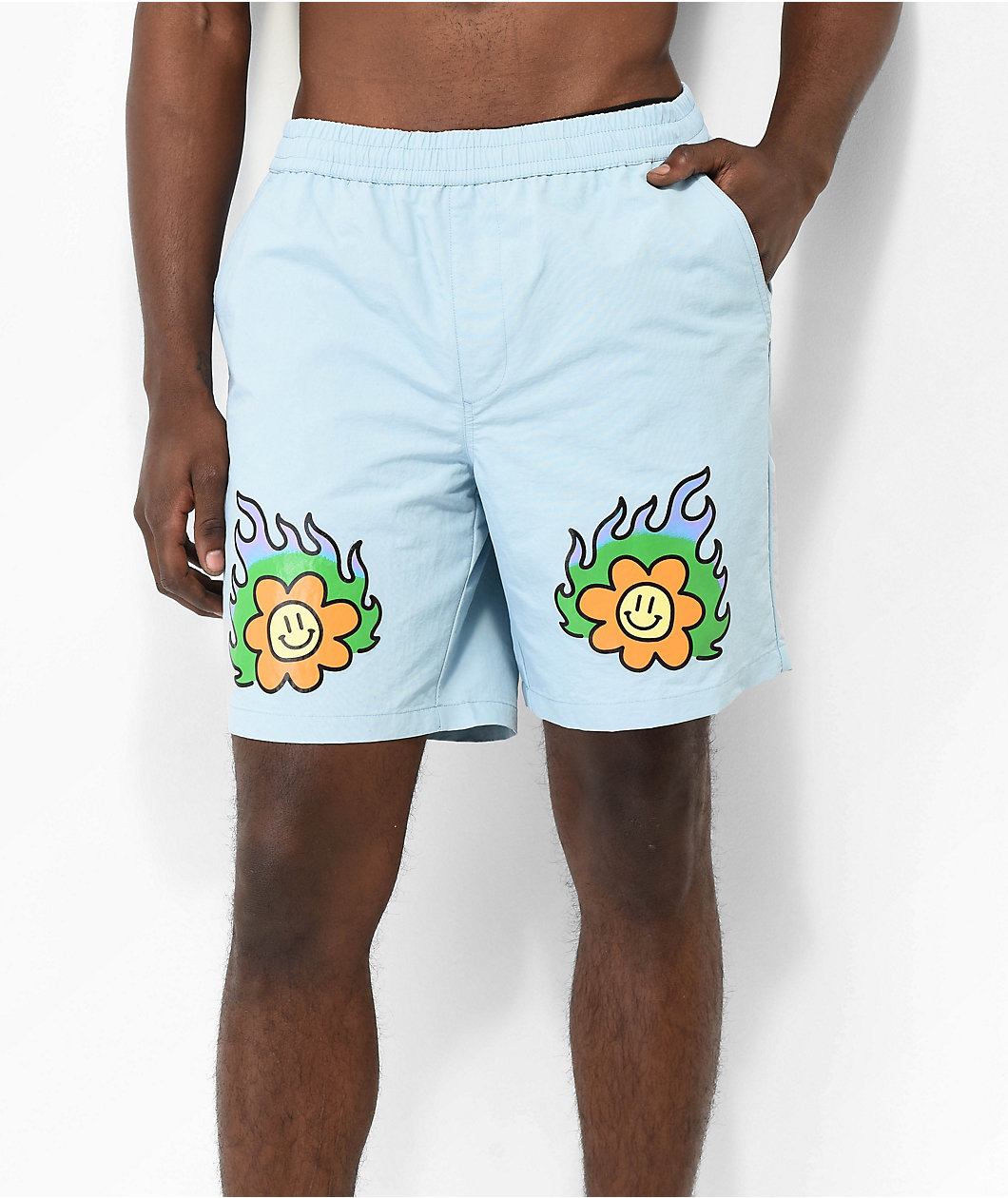 A.LAB Taffy Light Blue Board Shorts