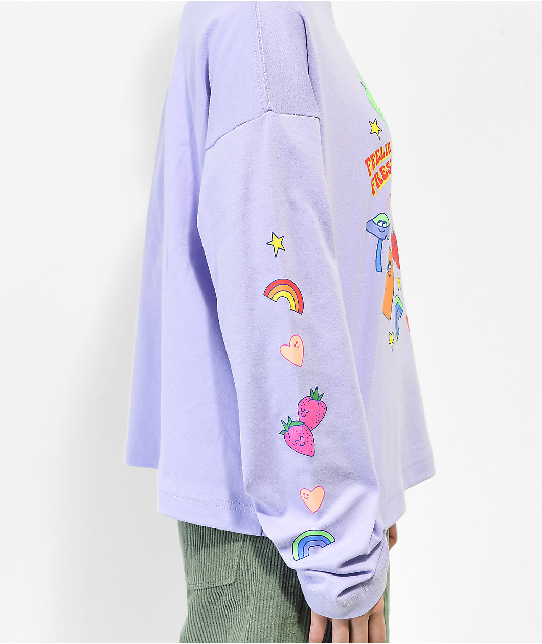 A.LAB Teelah Mixed Fruit Lavender Long Sleeve T-Shirt