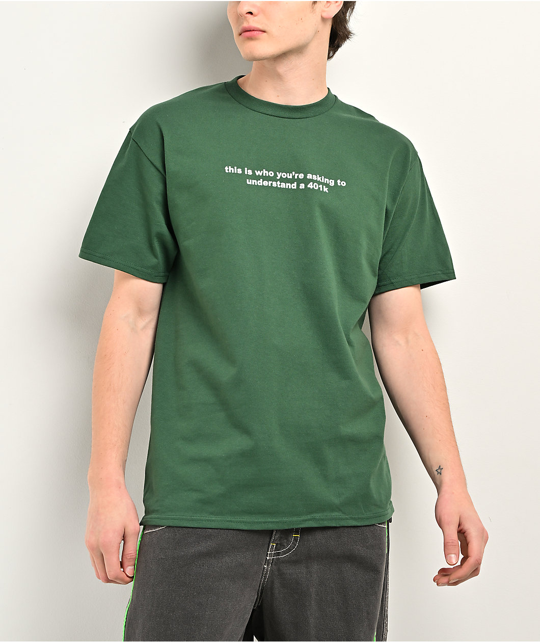 A.LAB Understand A 401K Green T-Shirt