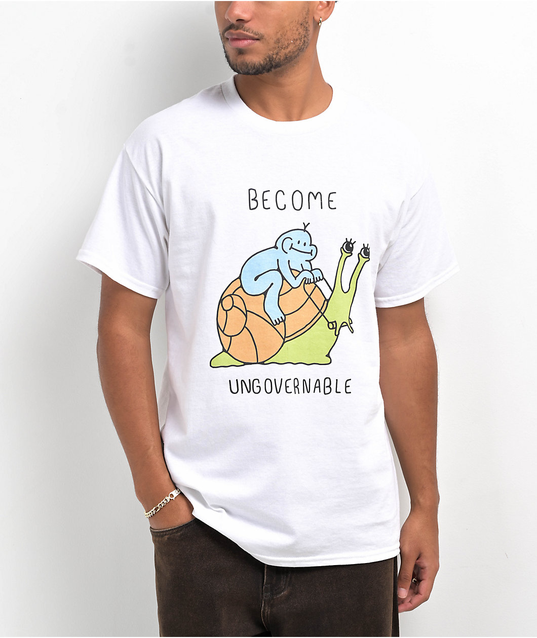 A.LAB Ungovernable White T-Shirt