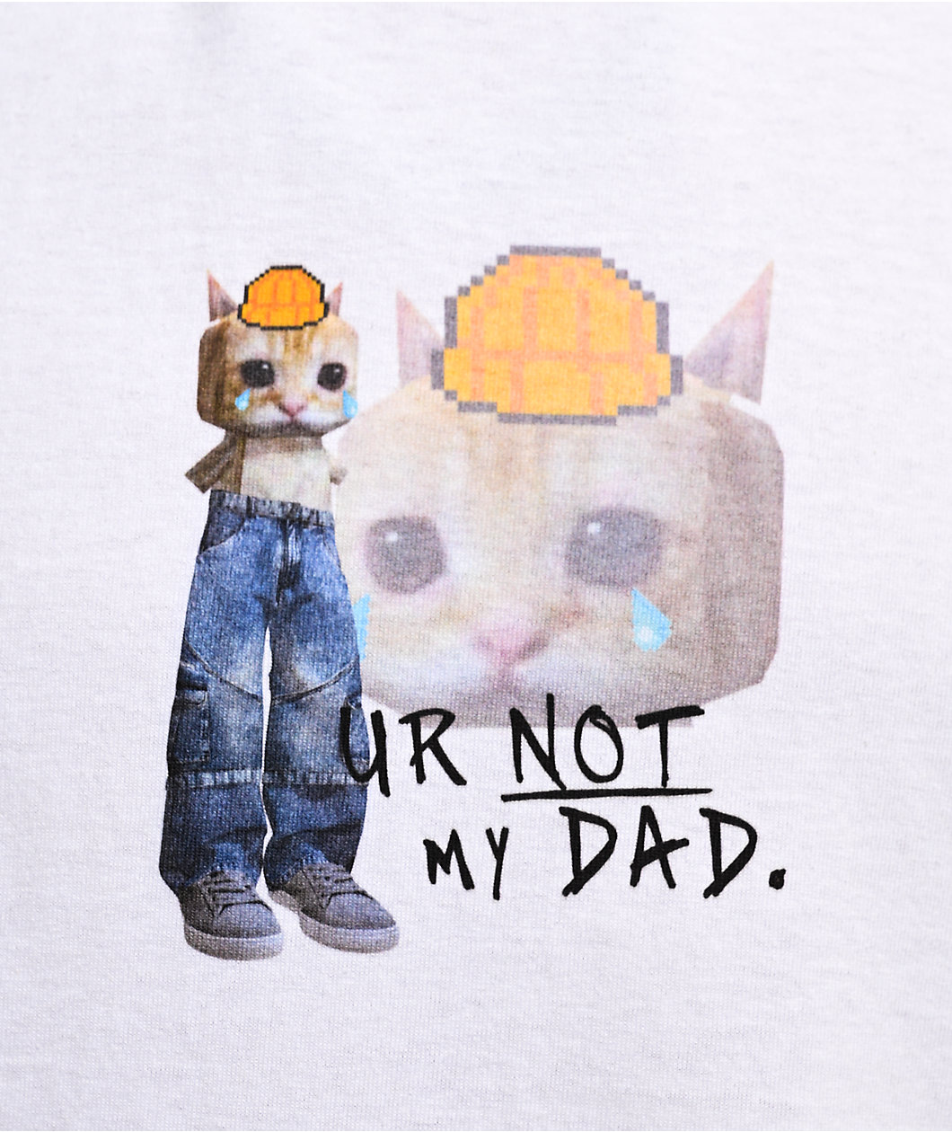 A.LAB Ur Not My Dad White T-Shirt