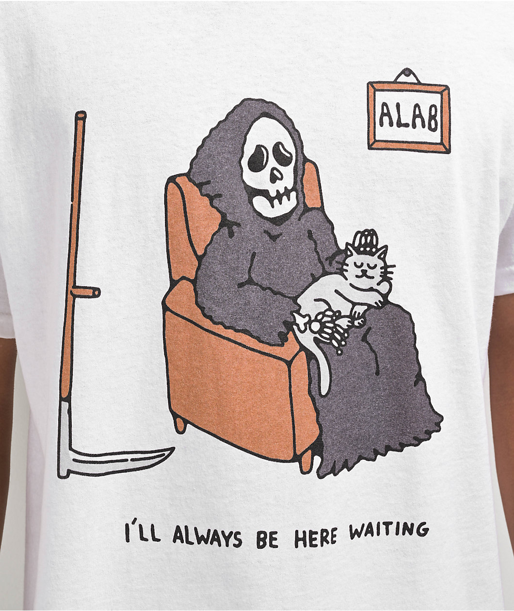 A.LAB Waiting Here White T-Shirt