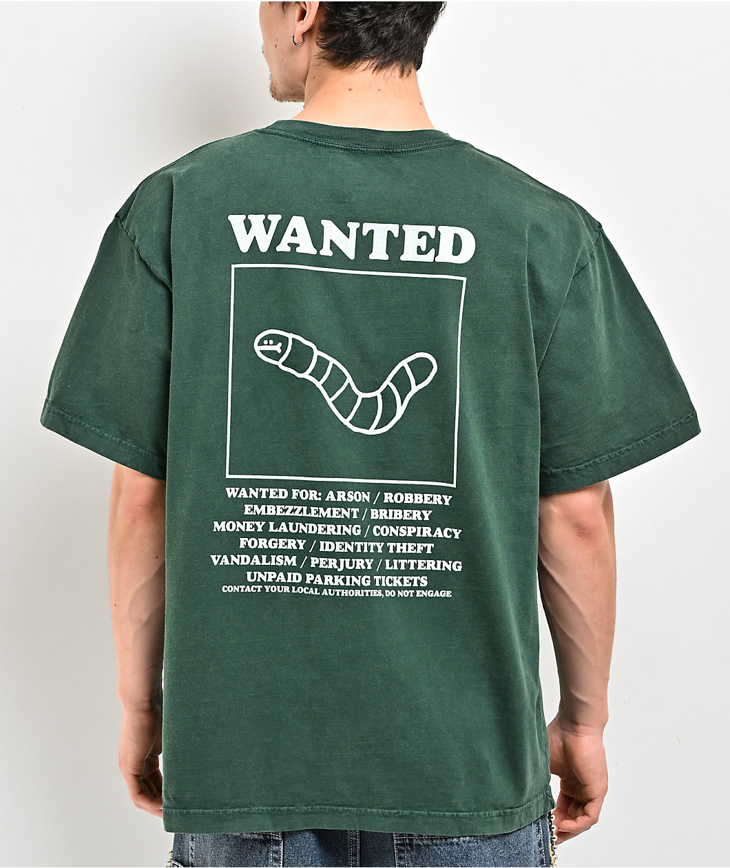 A.LAB Wanted Worm Green T-Shirt