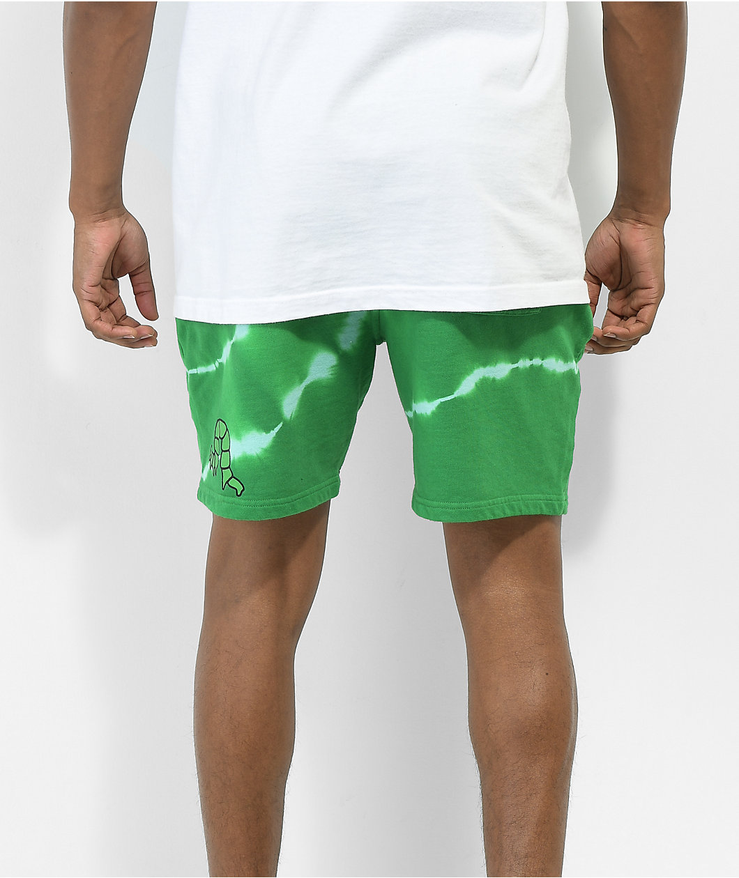 A.LAB Wavelength Green & Blue Tie Dye Sweat Shorts