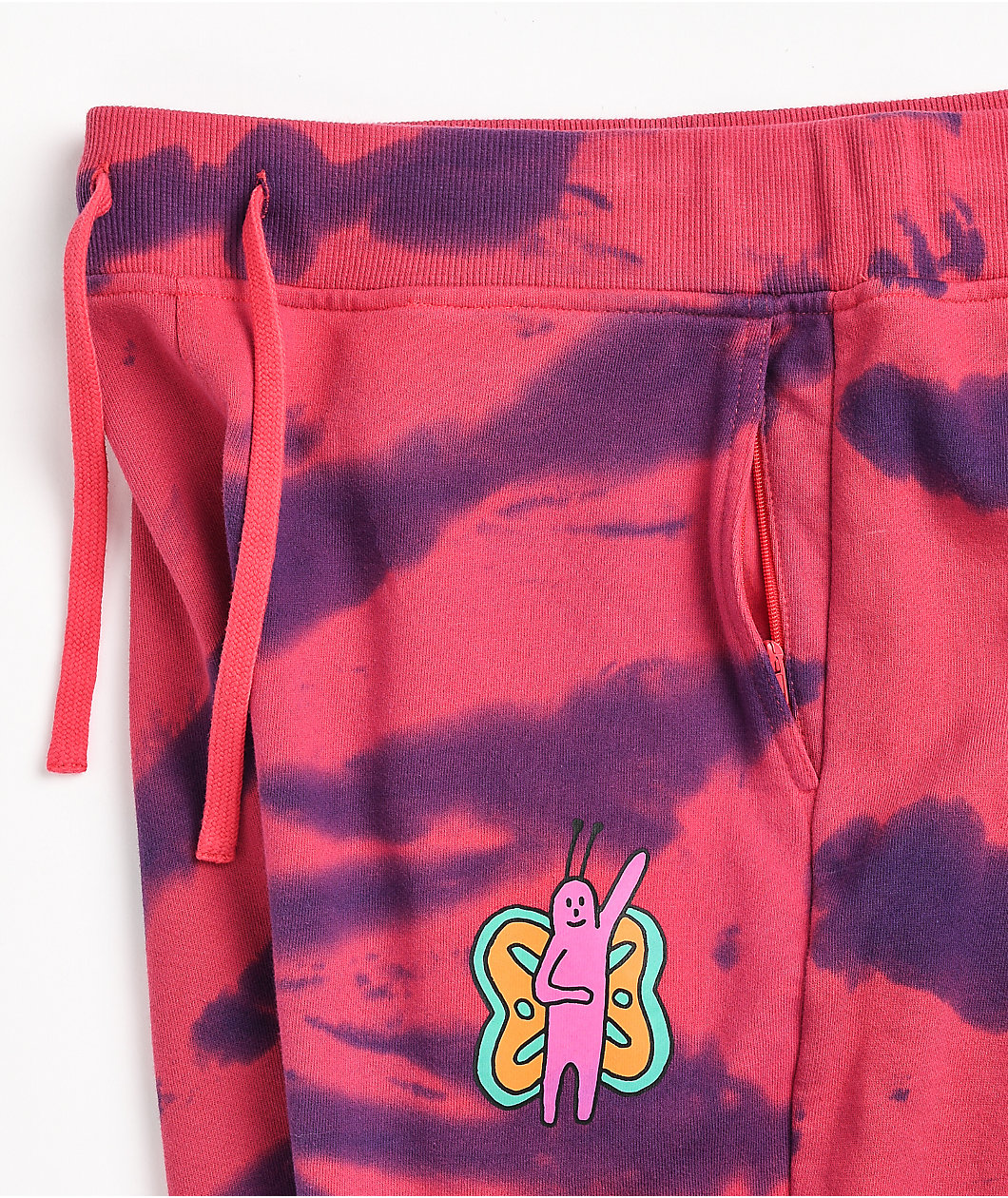 A.LAB Wavelength Pink & Blue Tie Dye Sweat Shorts