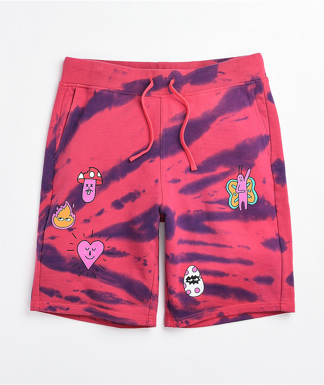 A.LAB Wavelength Pink & Blue Tie Dye Sweat Shorts