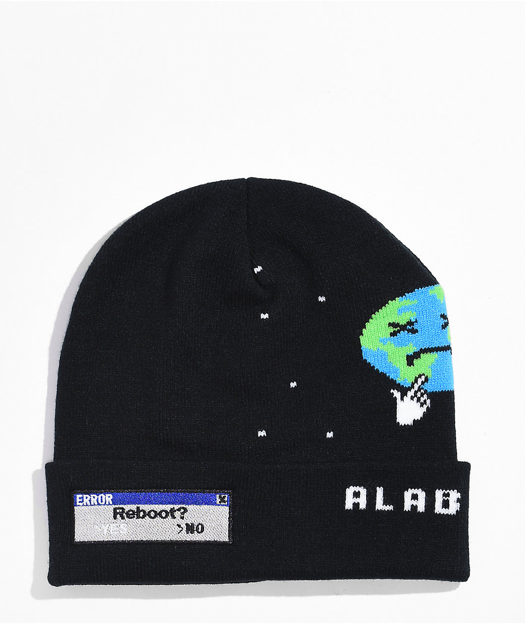 A.LAB Word Black Beanie