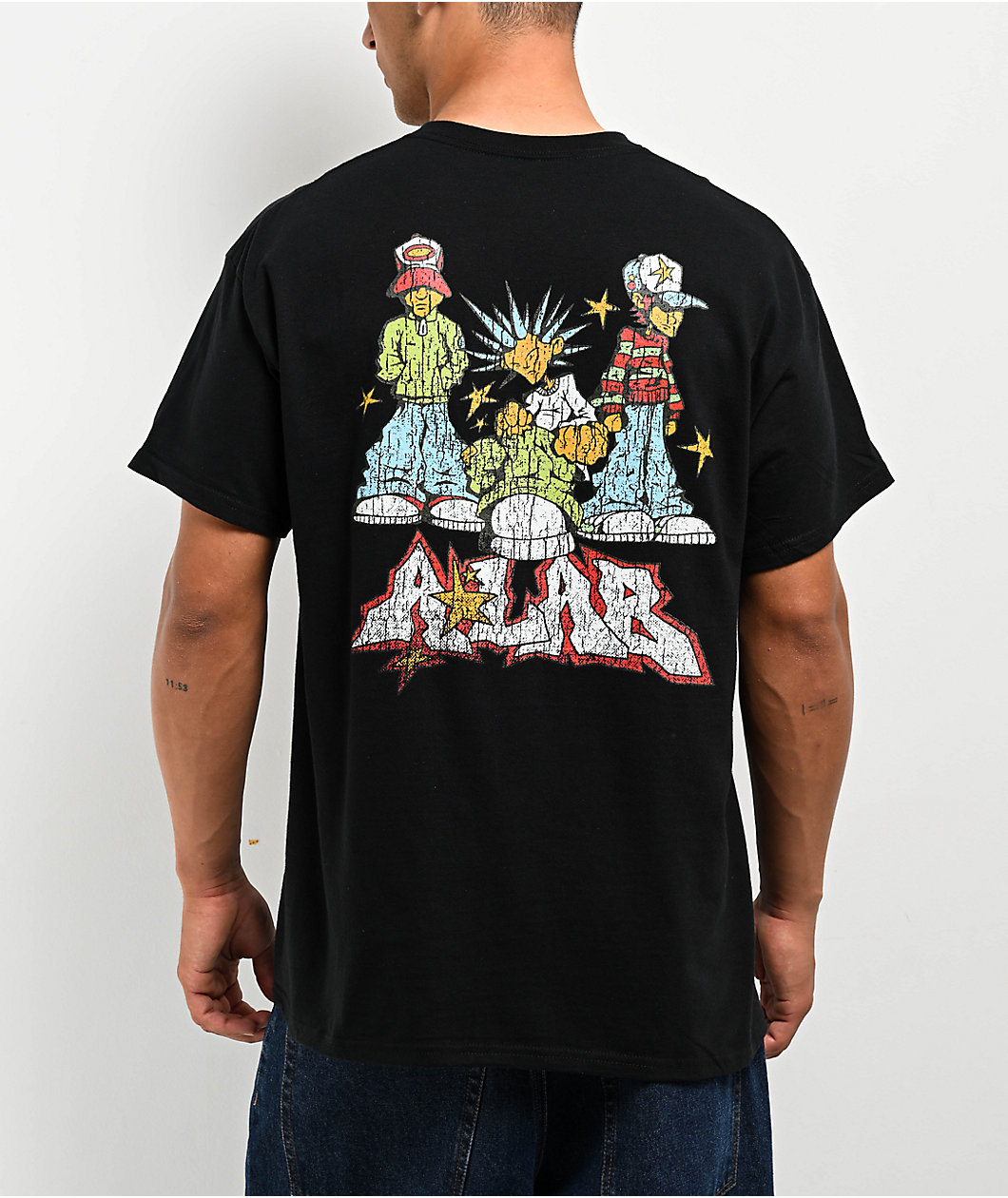 A.LAB Y2K Buddies Black T-Shirt