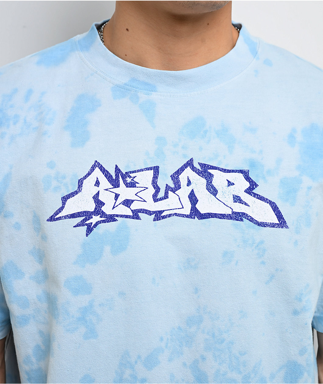A.LAB Y2K Squad Blue Tie Dye T-Shirt