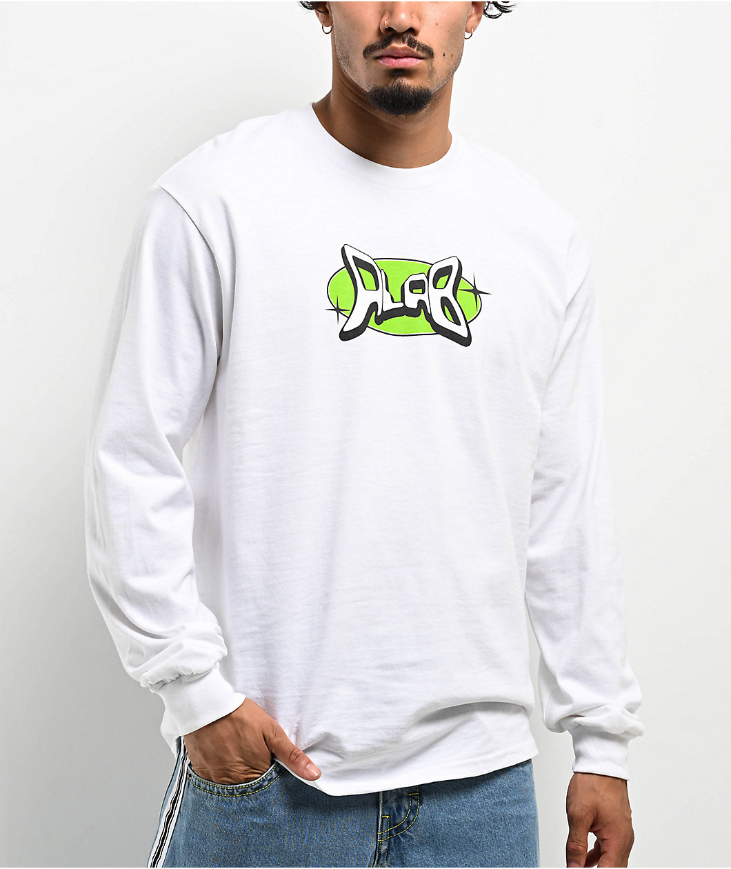 A.LAB Y2KRunk White Long Sleeve T-Shirt