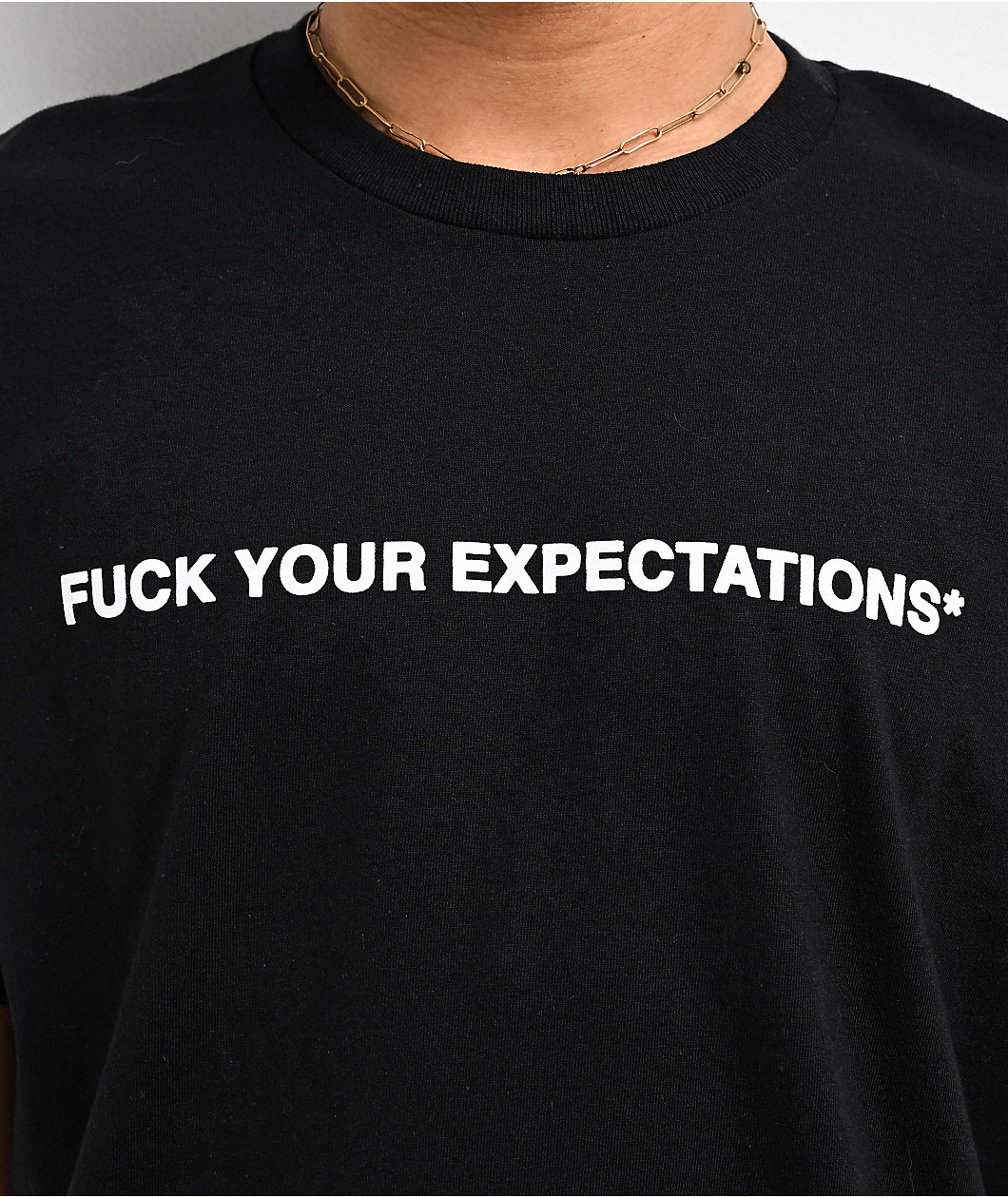 AG Club Expectations Face Sketch Black T-Shirt