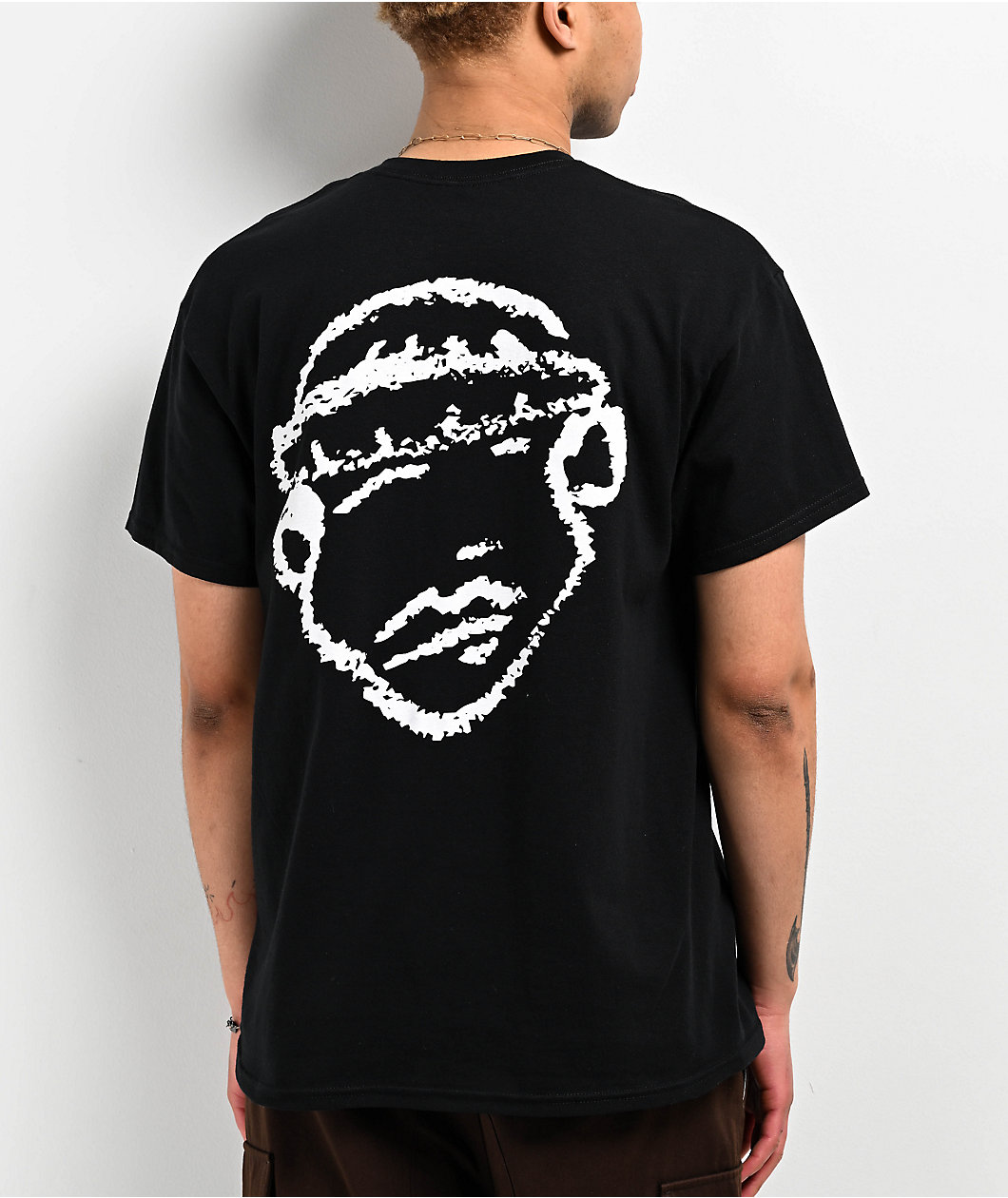 AG Club Expectations Face Sketch Black T-Shirt