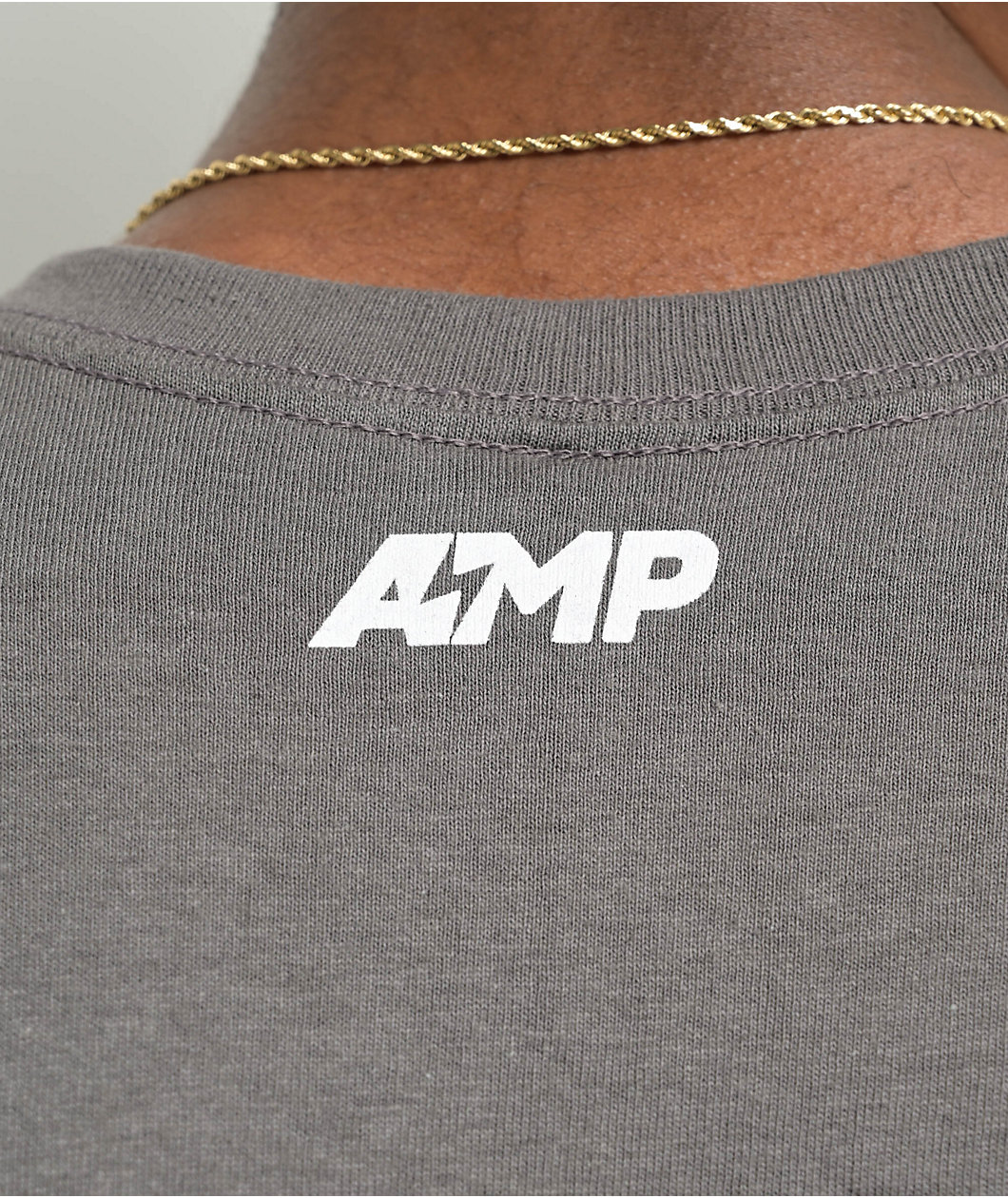 AMP Logo Grey T-Shirt 