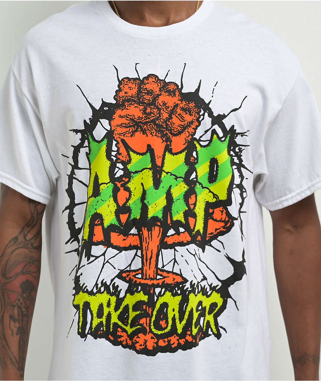 AMP Take Over White T-Shirt