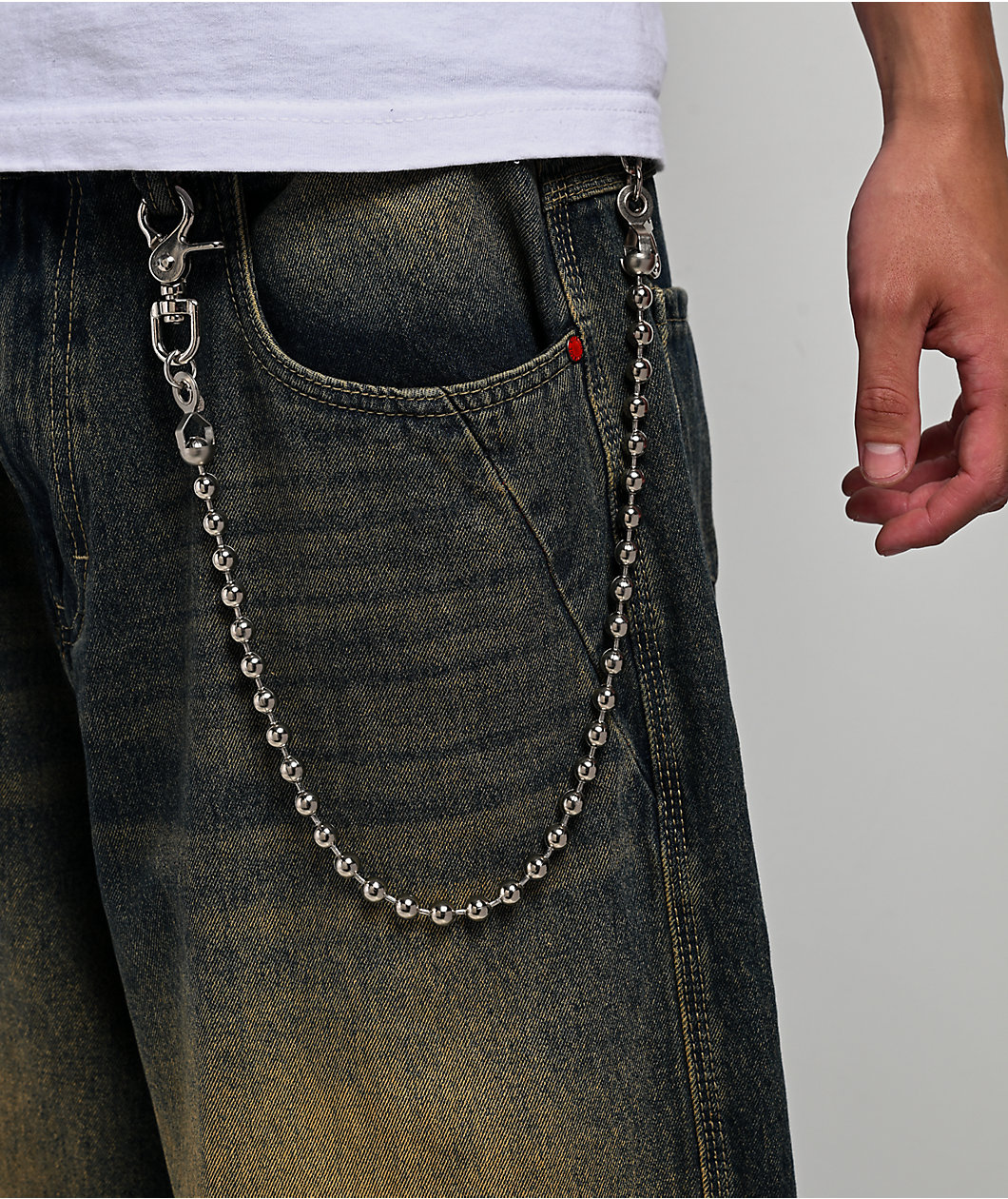 AMiGAZ Ball Silver Pocket Chain