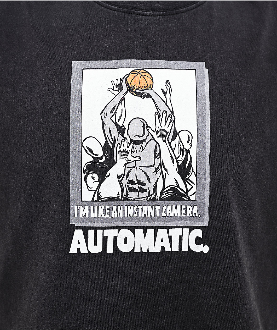 AND1 Instant Camera Vintage Black T-Shirt