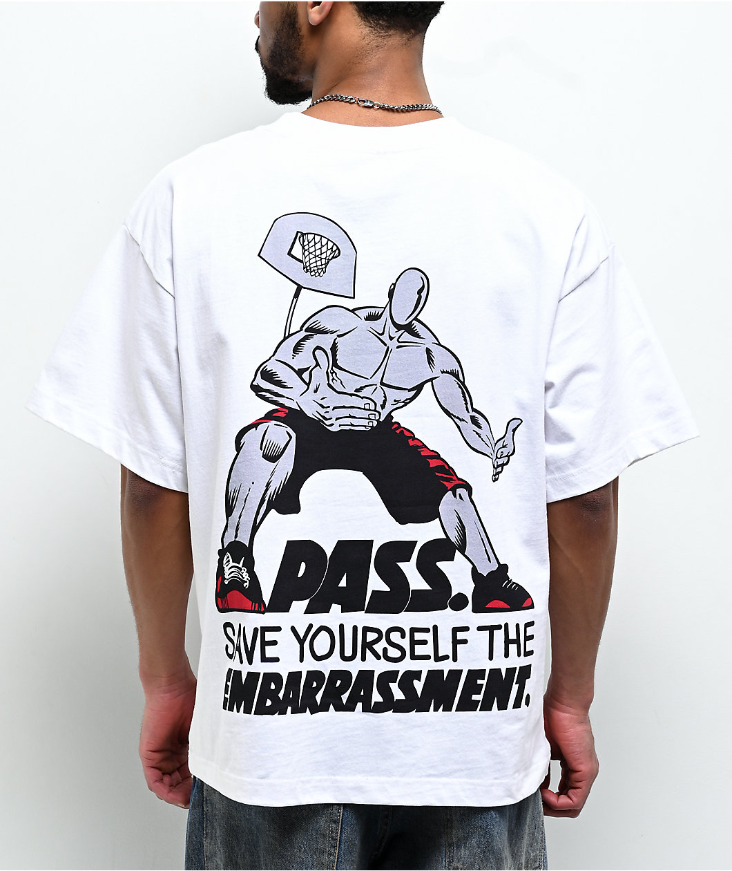 AND1 Save Yourself White T-Shirt