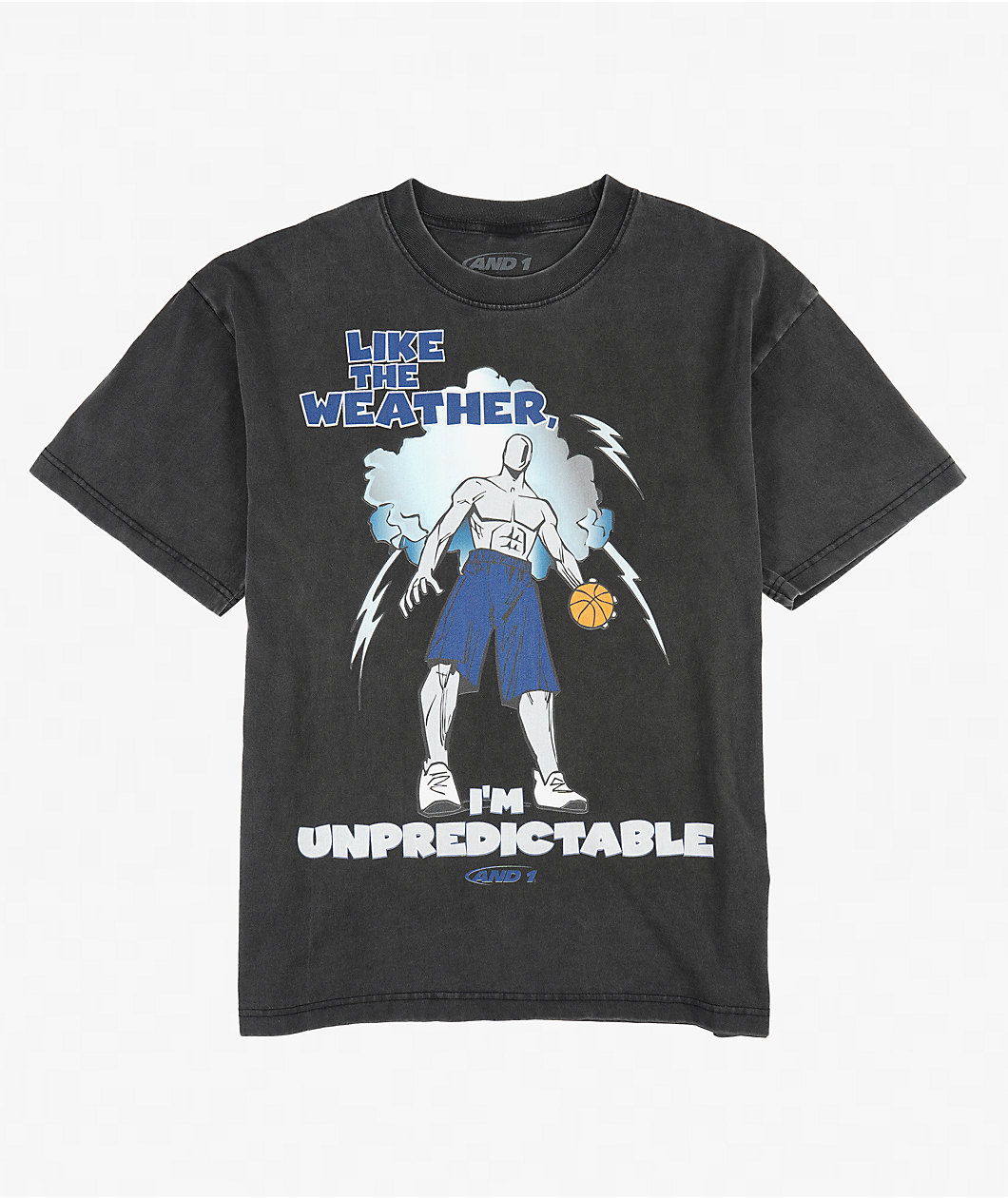 AND1 Unpredictable Black Wash T-Shirt
