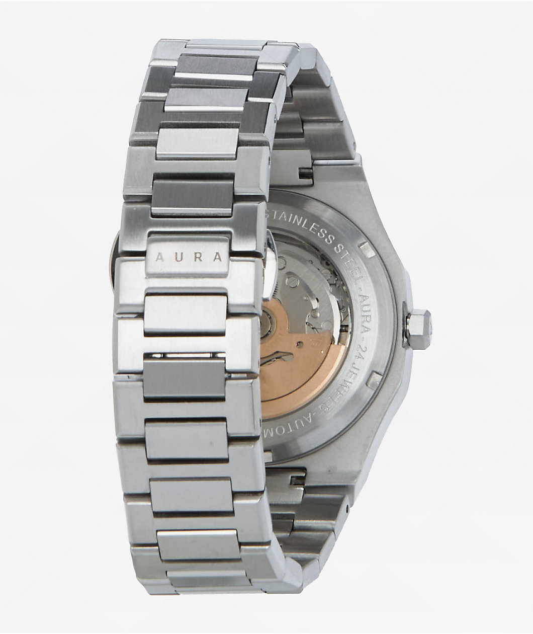 AURA Date 003 Steel & Turquoise Analog Watch