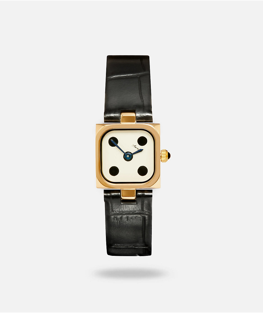 AURA Dice Gold & Black Analog Watch