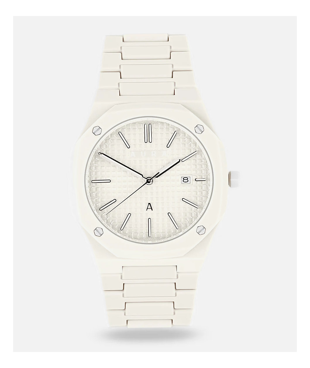 AURA Polycarbonate Milk Analog Watch