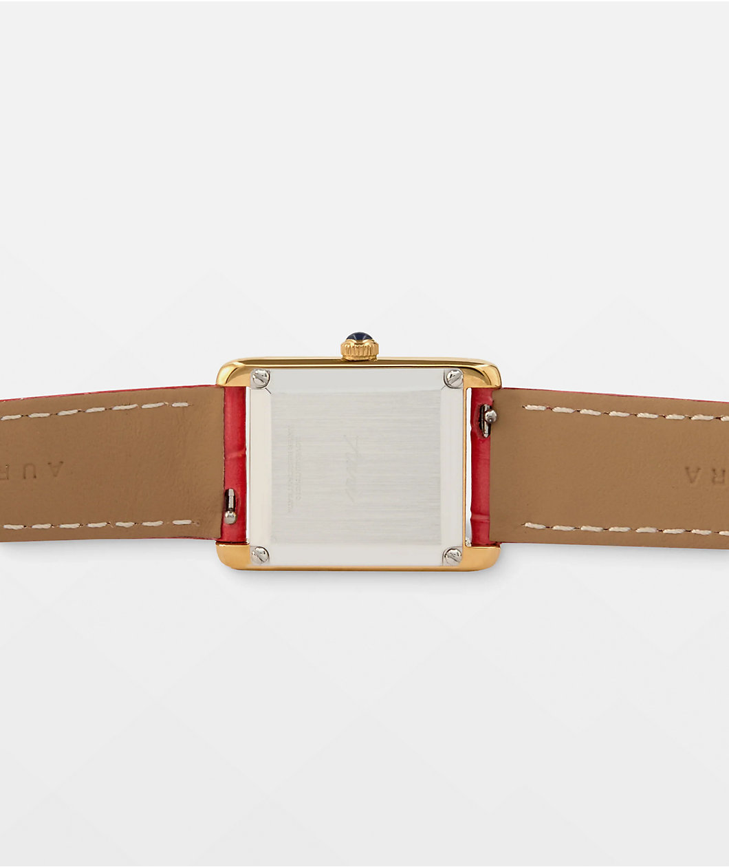 AURA Tank Ace Red & Gold Analog Watch