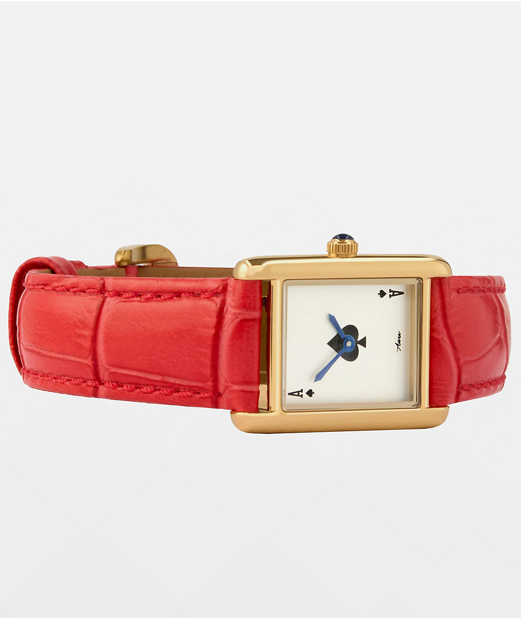 AURA Tank Ace Red & Gold Analog Watch