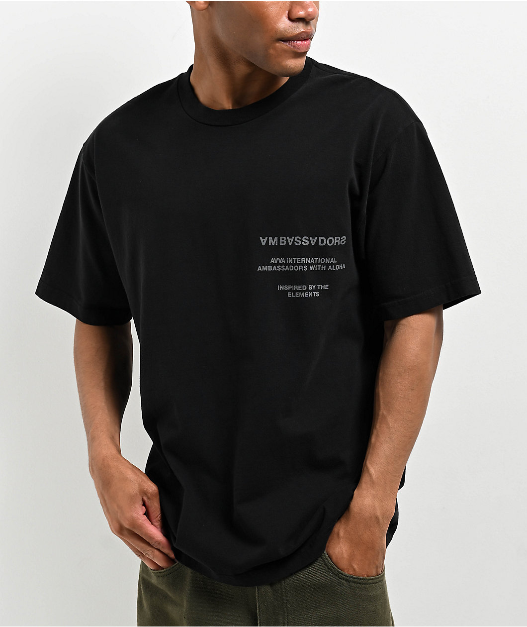 AVVA Barbed Globe Black T-Shirt