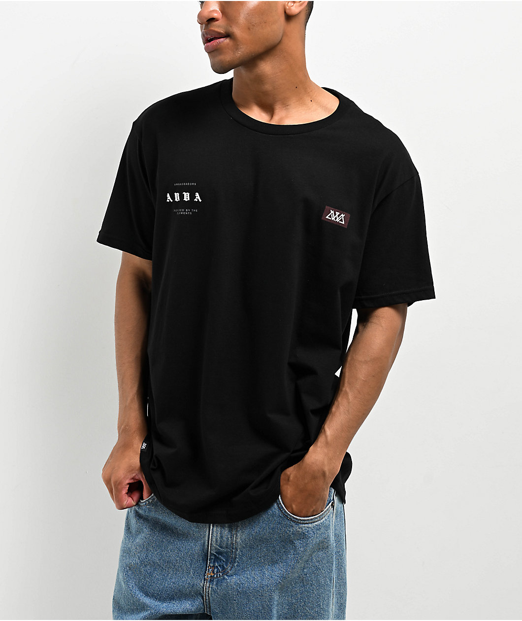 AVVA Offset Black T Shirt Connecticut Post Mall