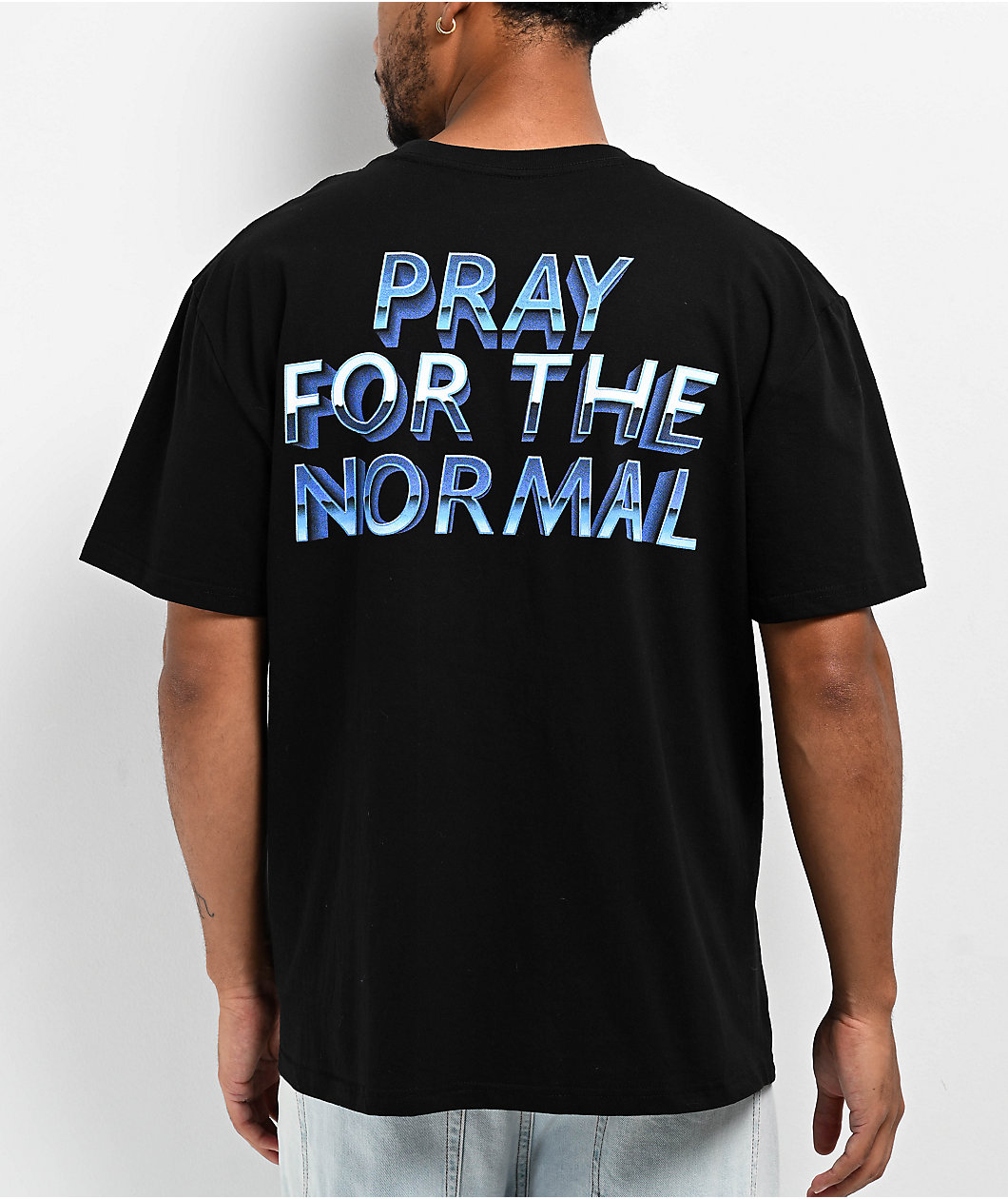 Above The Norm Pray 4 Normal Black T-Shirt