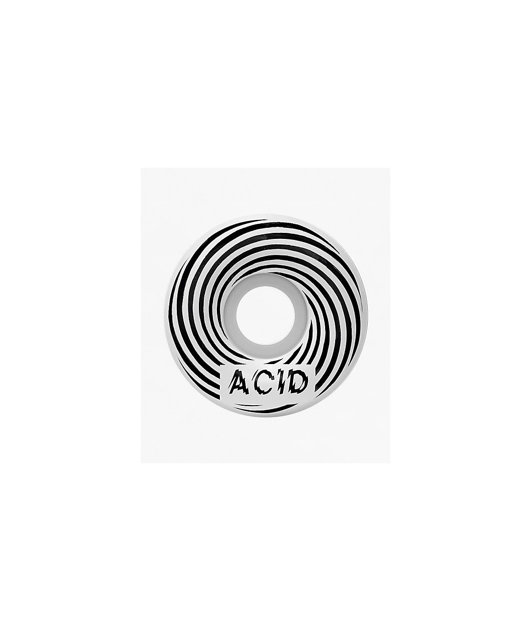 Acid Chemical Swirly 53mm 101a White Skateboard Wheels
