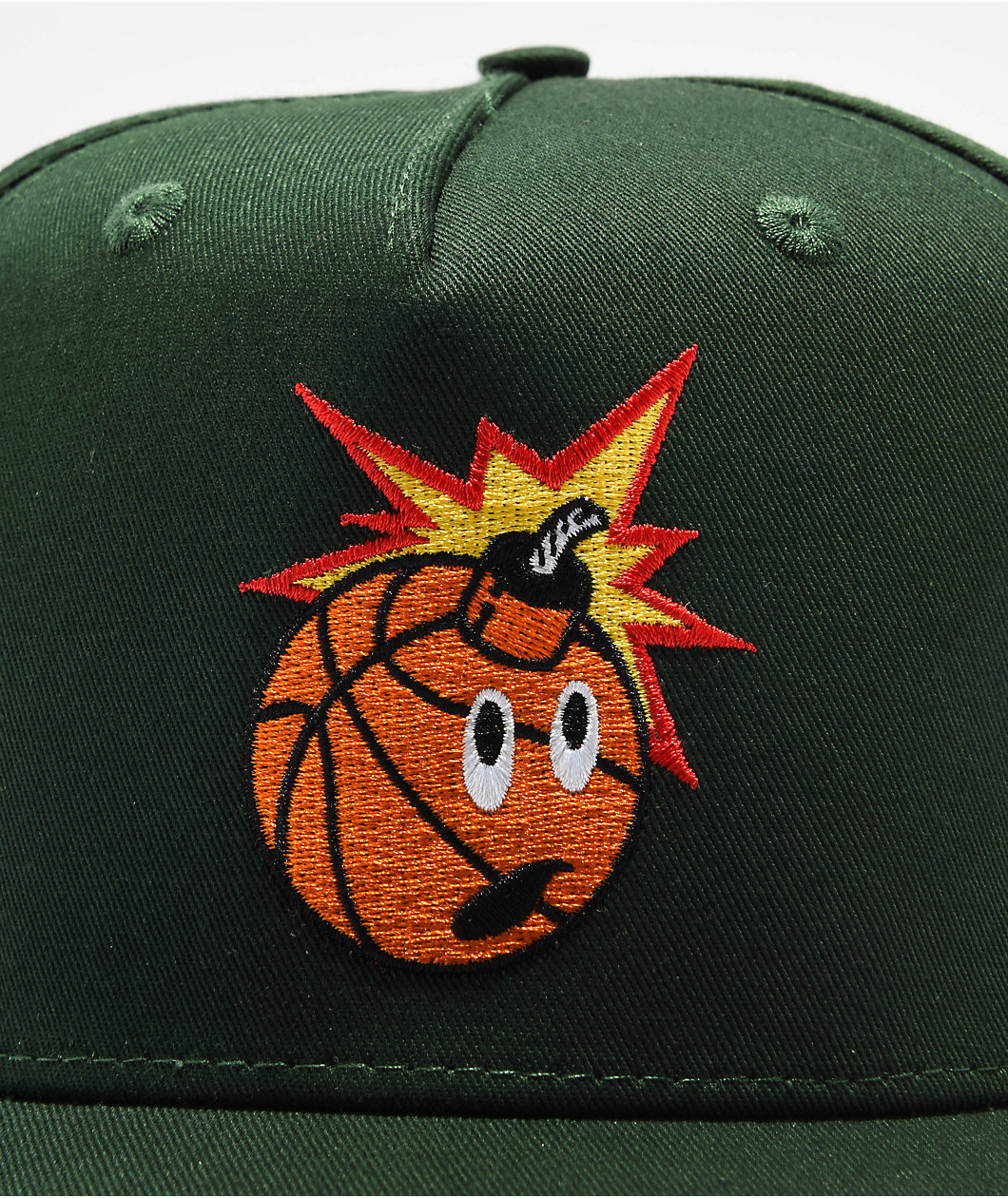 Adam Bomb Basketball Green Snapback Hat