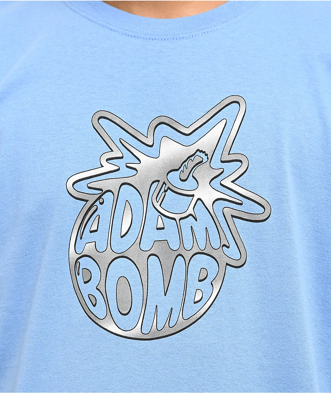 Adam Bomb Bubblechrome Light Blue T-Shirt