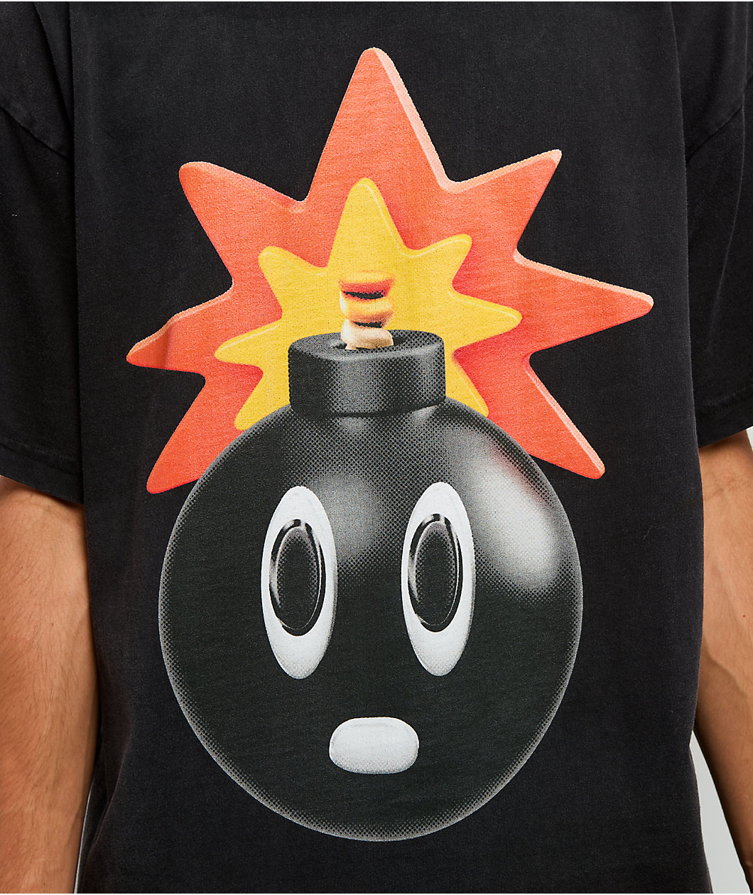 Adam Bomb Figure Black Wash T-Shirt