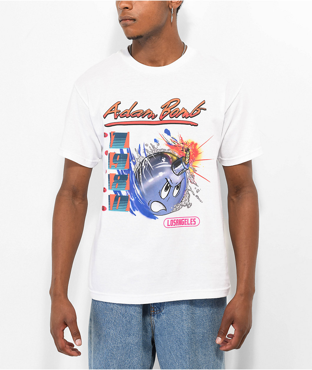Adam Bomb Garage Adam White T-Shirt