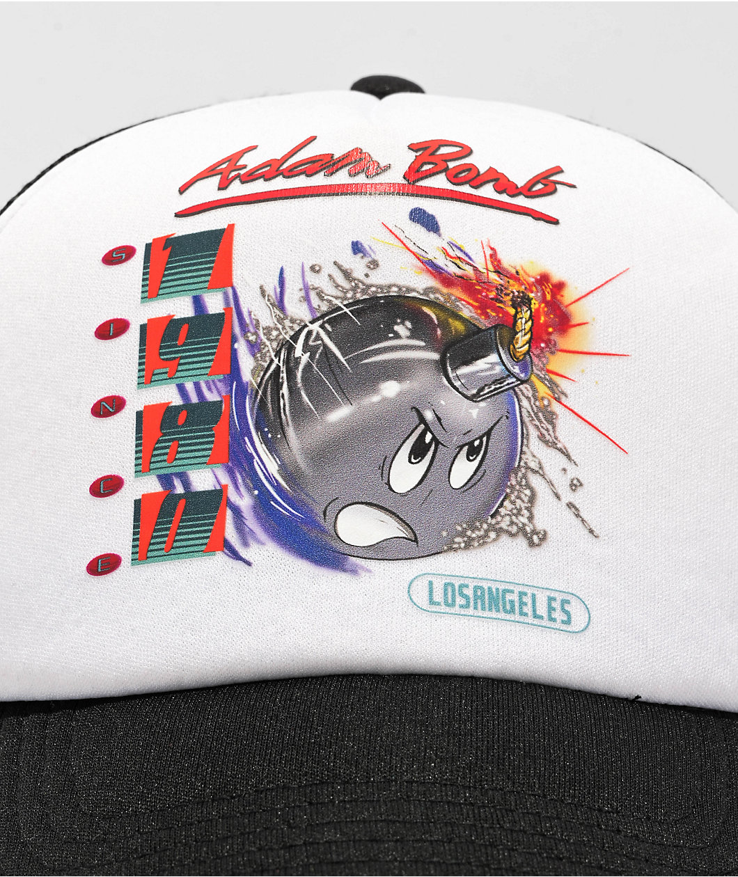 Adam Bomb Garage Black & White Trucker Hat