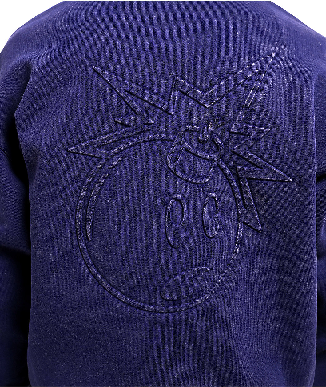 Adam Bomb Logo Blue Wash Zip Hoodie