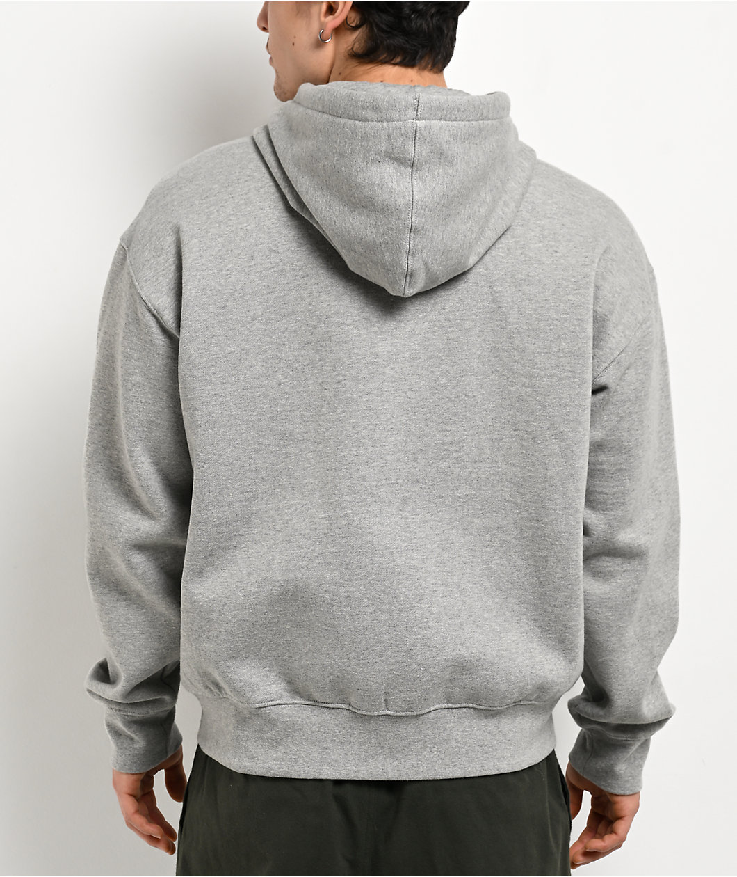 Adam Bomb Mascot Chenille Grey Zip Hoodie