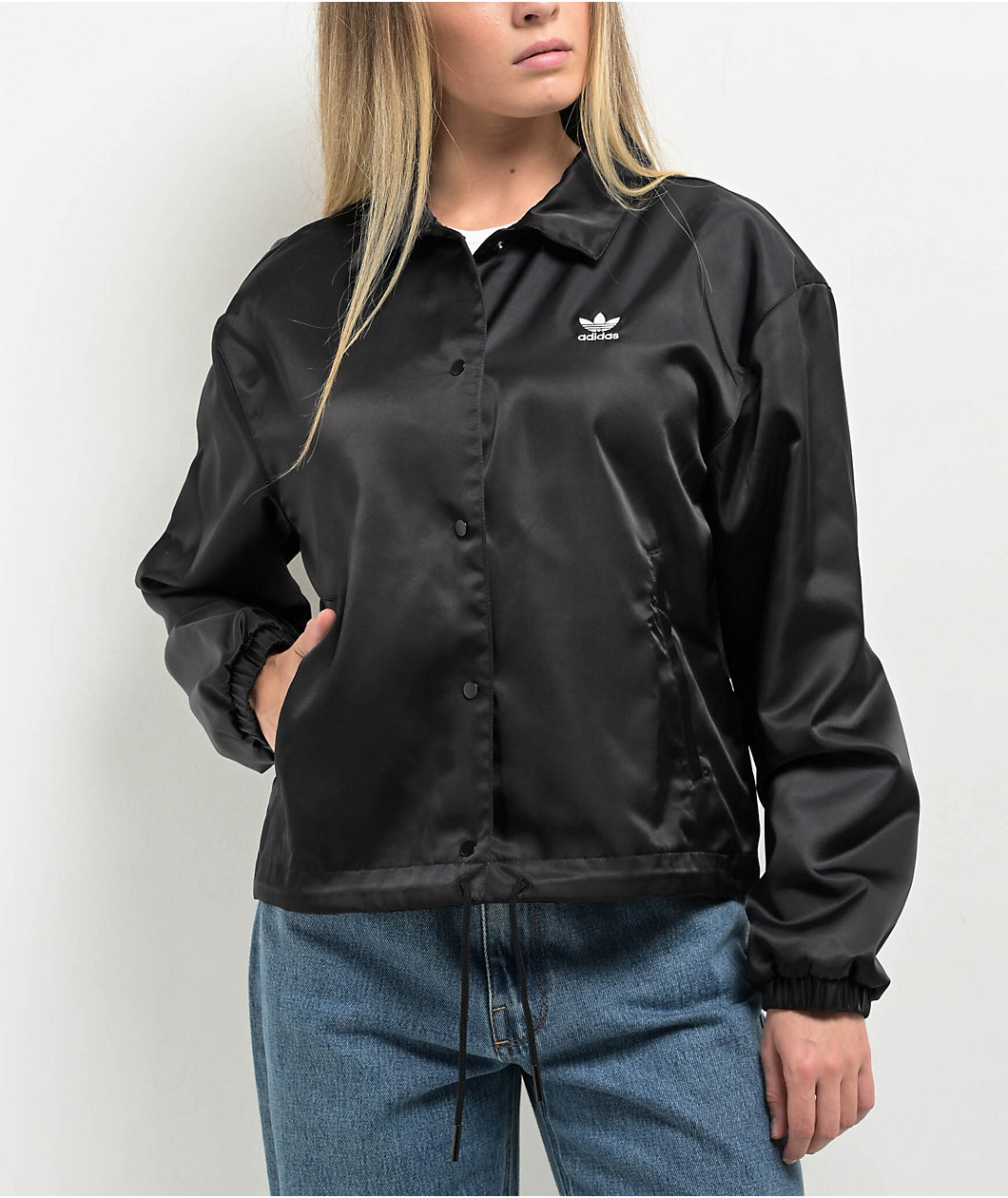 Adidas Trefoil Black Coaches Jacket