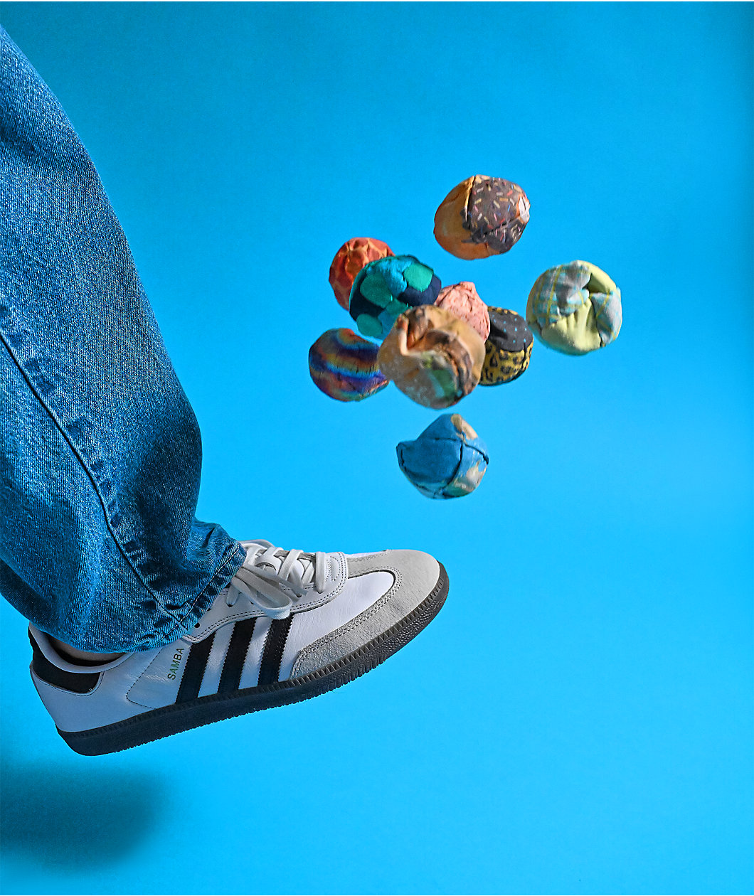 Adventure Imports Footskill MAX Footbag Blue & Grey Hacky Sack