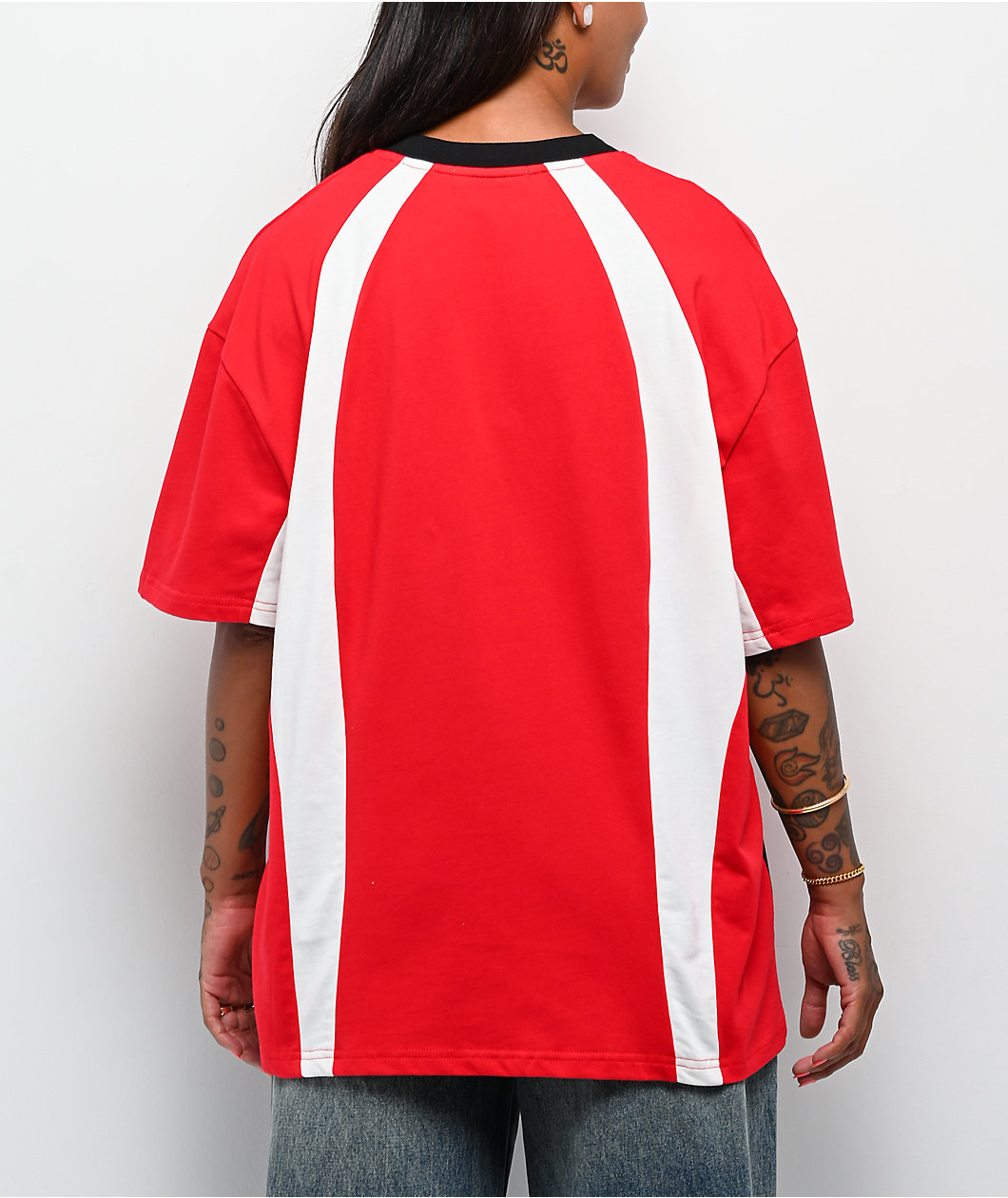 Aelfric Eden Colorblock Racing Red T-Shirt