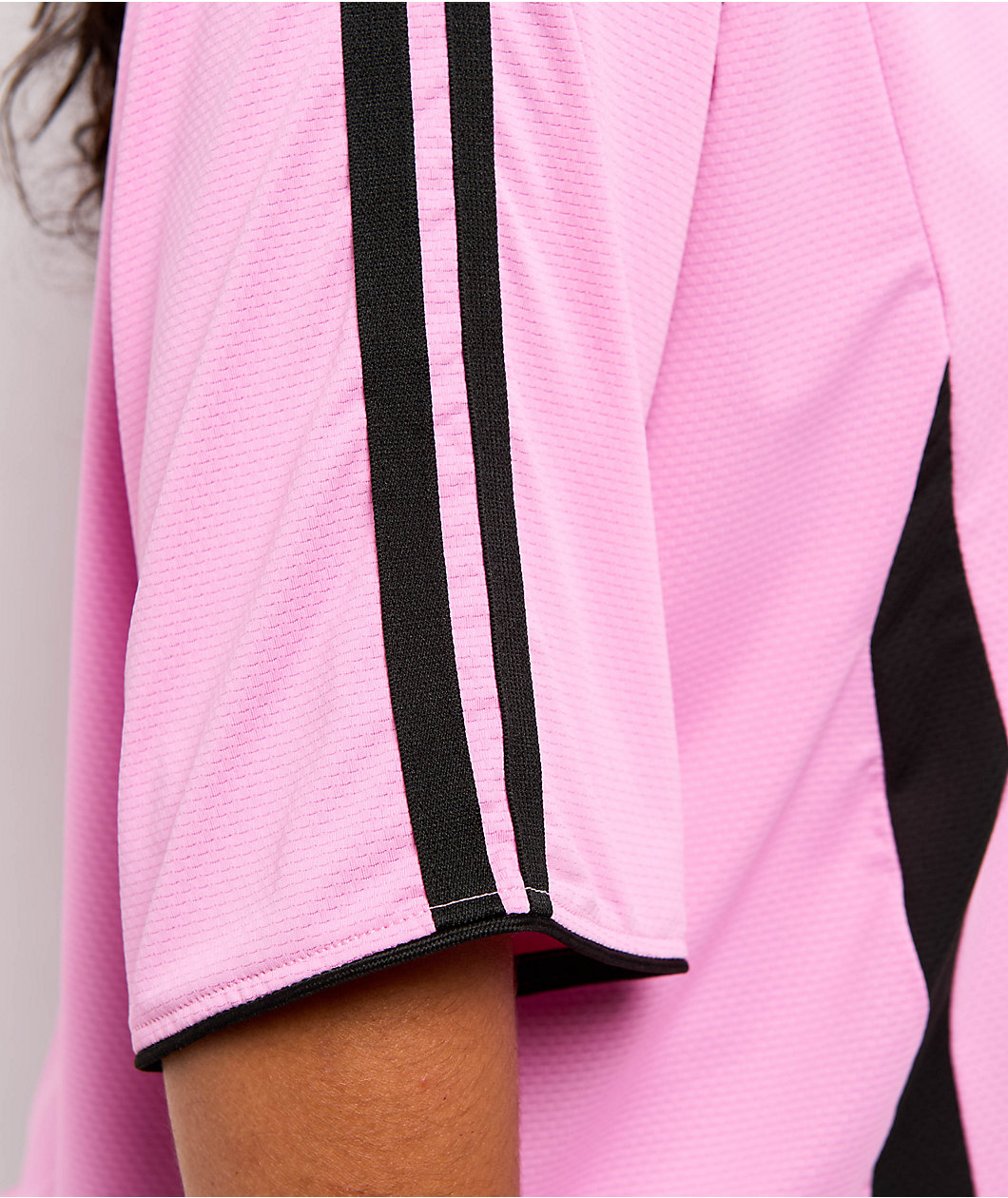 Aelfric Eden Contrast Color Striped Pink Soccer Jersey