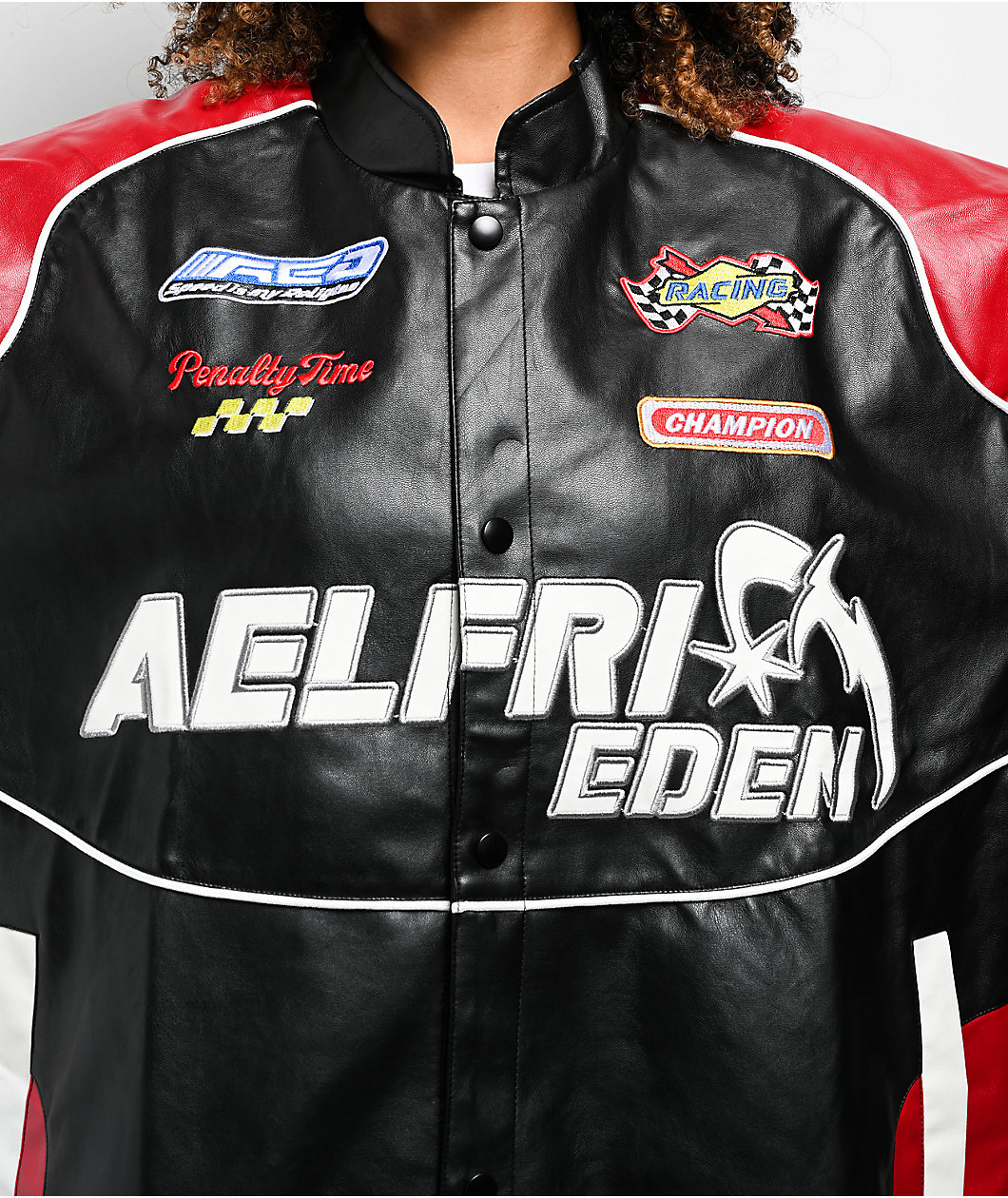 Aelfric Eden Racing Black & Red Colorblock Jacket