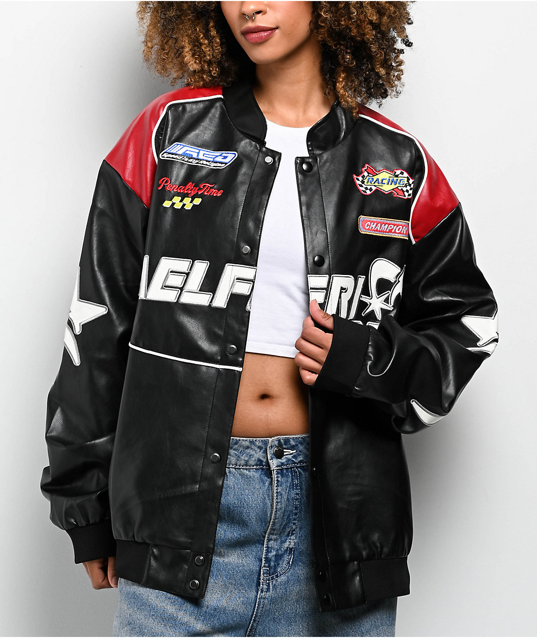 Aelfric Eden Racing Black & Red Colorblock Jacket