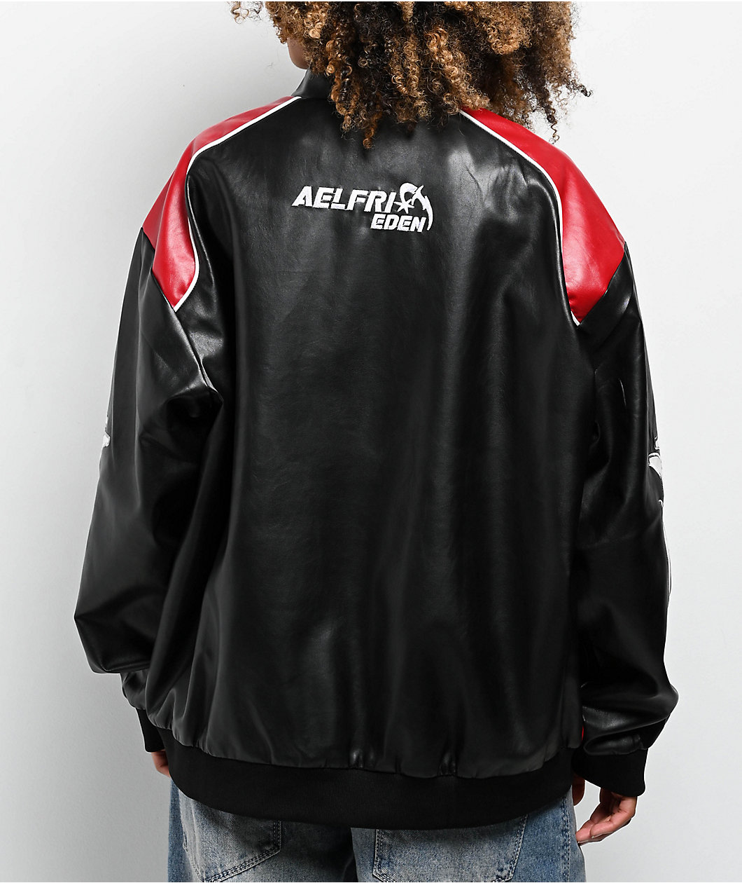 Aelfric Eden Racing Black & Red Colorblock Jacket